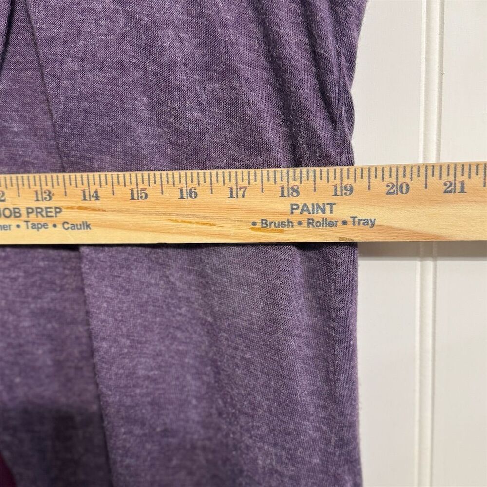 Yak n Yeti Tunic Top XL Purple Viscose Stretch‎ Layered Back Split Boho Longline - Picture 4 of 7